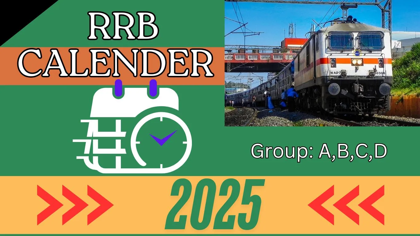 rrb recruitment 2025 calendar: Check The All Group: A,B,C,D dates. #examshub.online